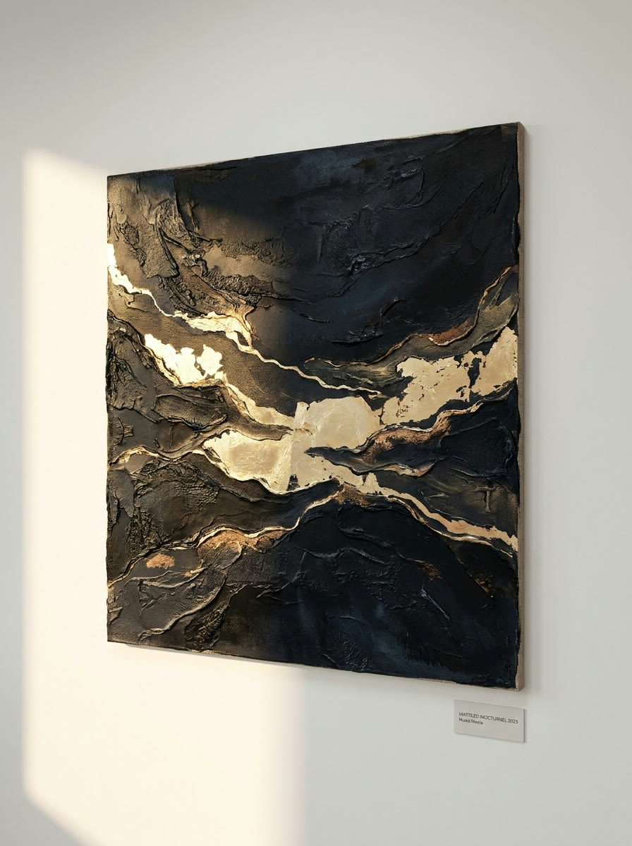 Nightfall and Ore abstract painting